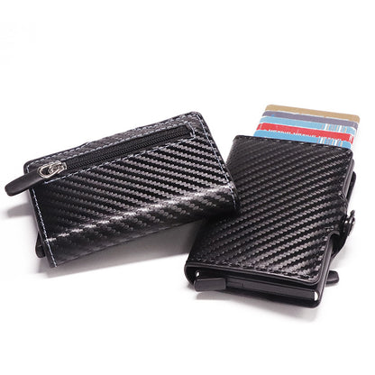 Multifunctional Anti-scanning Card Package - Keep Your Cards Safe with Our Black Leather Card Package