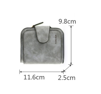 Solid Color PU Leather Card Holder Wallet with Magnetic Closure in the United States