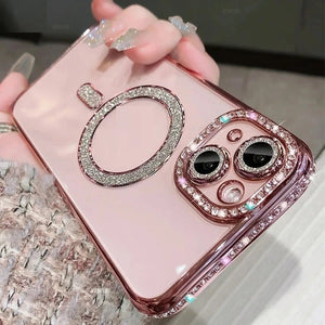 All-inclusive Rhinestone Magnetic Phone Case