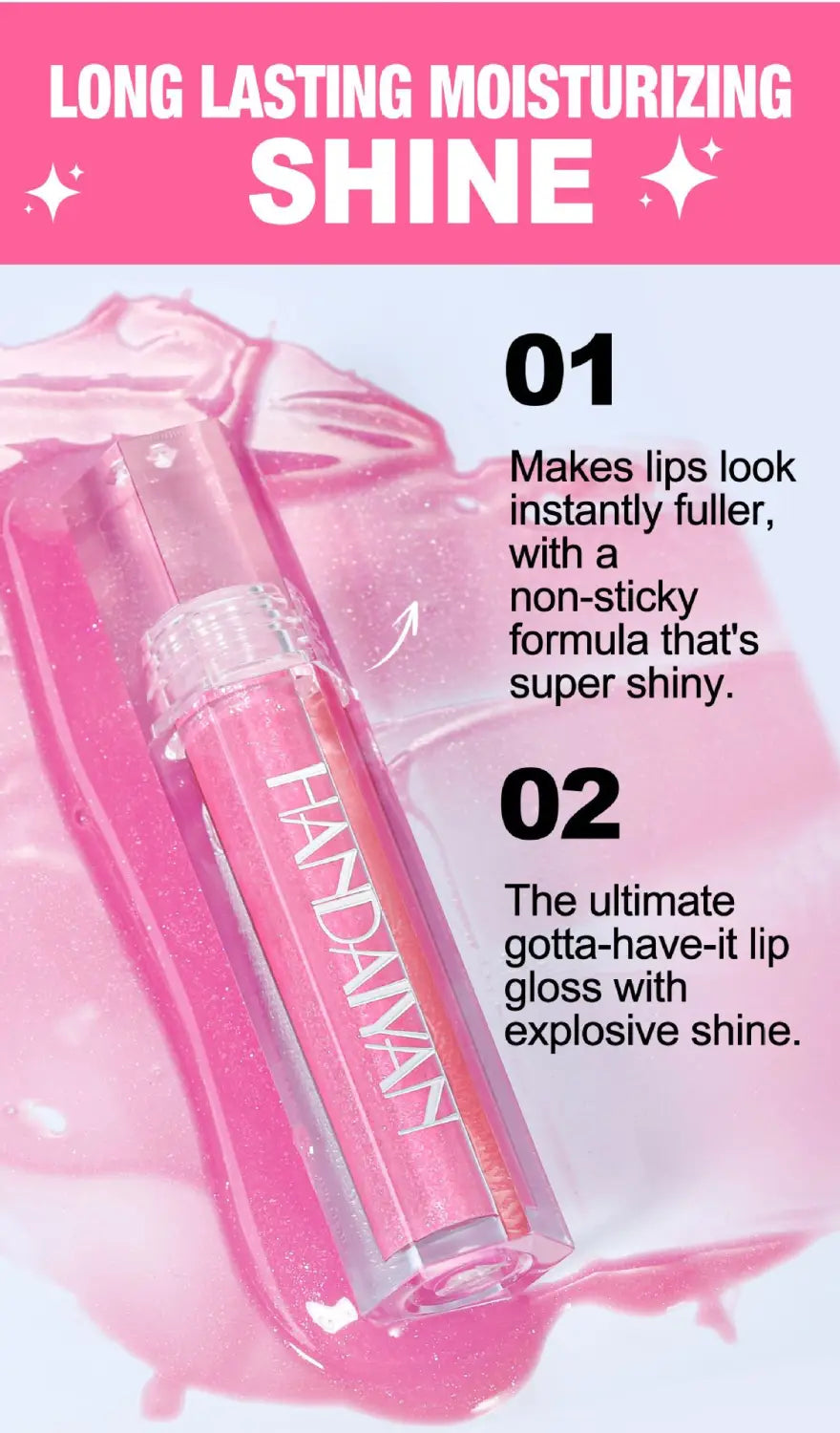 Moisturizing Pearlescent Lip Paint Long Lasting Hydrating Color