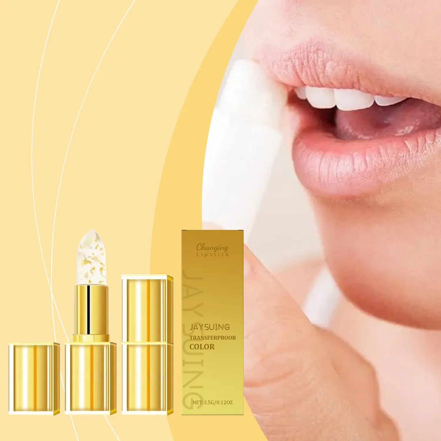 Hydrating Lip Balm with Beeswax Vitamin E Hyaluronic Acid and Gold 3.5g