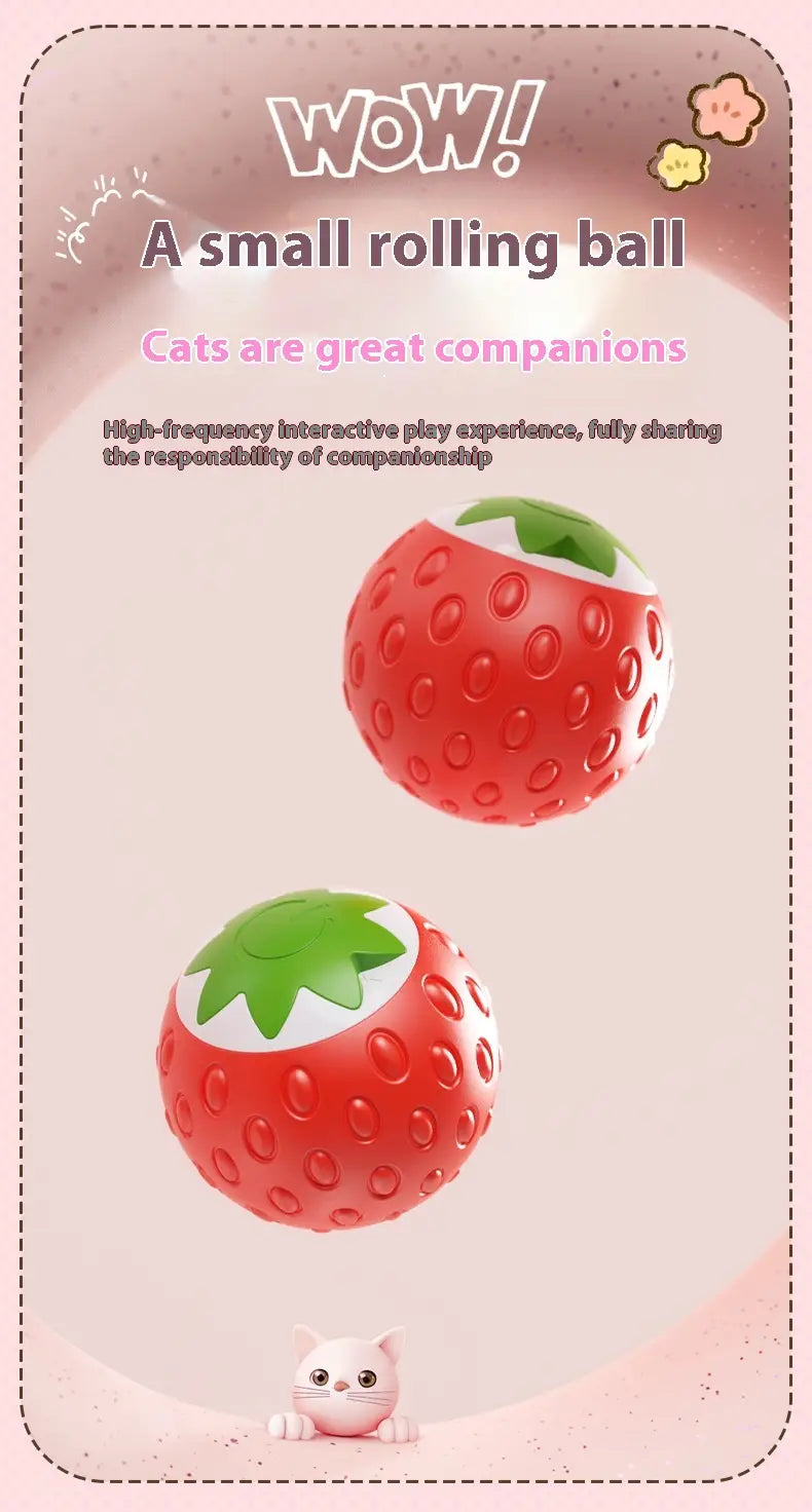 Kassipalliroheline ja oranž interaktiivne veerev kuuli mänguasi lemmikloomadele