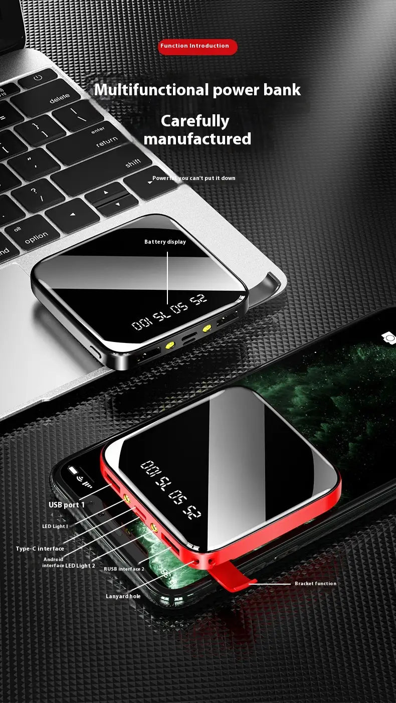 Dlúth 10000Mah Soláthar Cumhachta Iniompartha Pacáiste Battery USB Muirearú USB