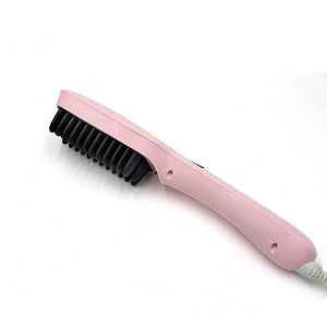 Massage Comb Ceramic Inner Buckle Hair Straightener