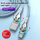 Double Bend Rotating Braided Lengthened Type-c Fast Charge Data Cable Car Charging Cable With Light - Fast Charge Magic