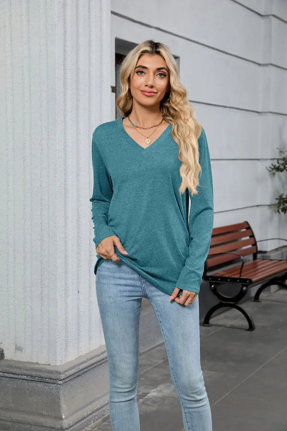 Frauen gefalteter Pullover Pullover personalisierte Farben Casual Workwear S-XXL