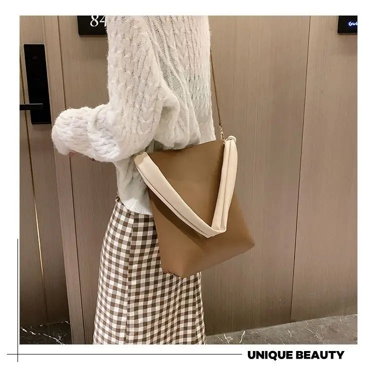 Large Capacity Tote Bag Korean Style with Multiple Pockets for Daily