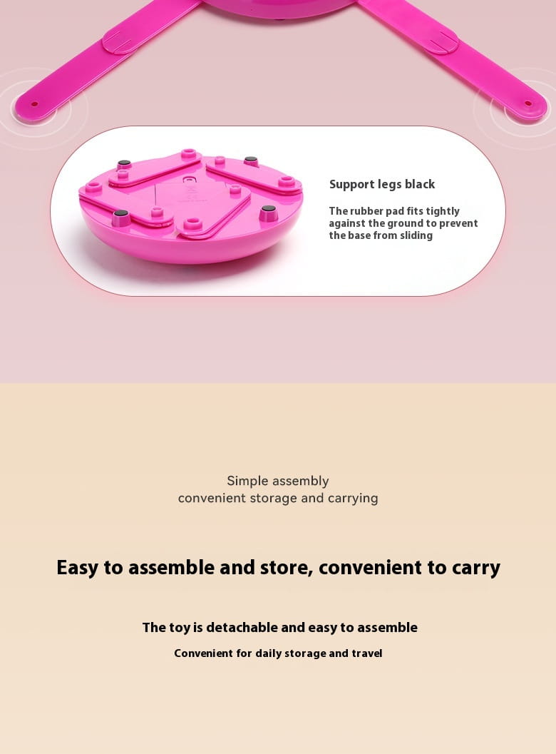 Gatto teaser bacchetta rosa rosa rotatore interattivo giocattolo per gatti