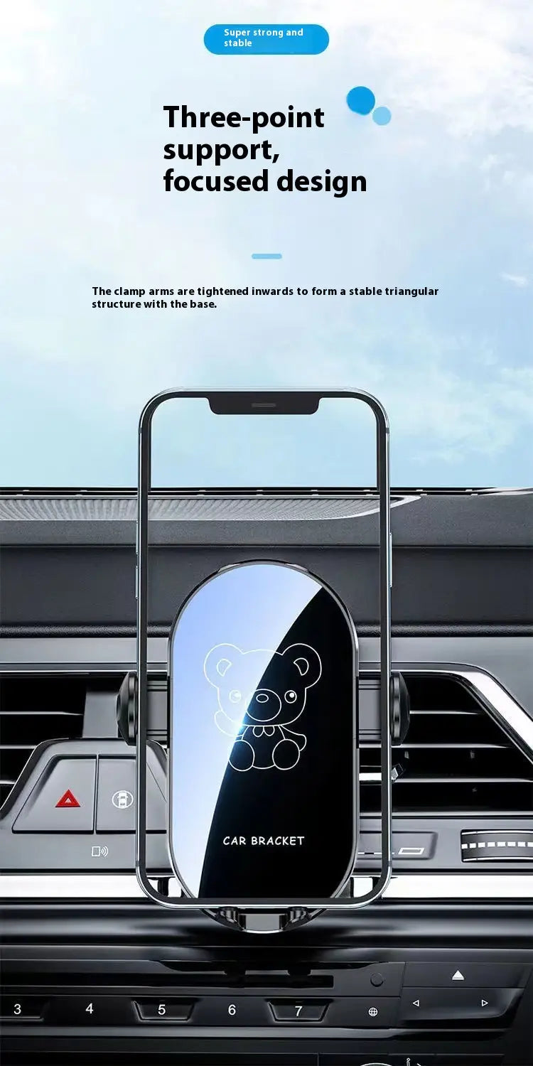 Car Mount Holder for Mobile Phones Cartoon Multifunctional Accessory