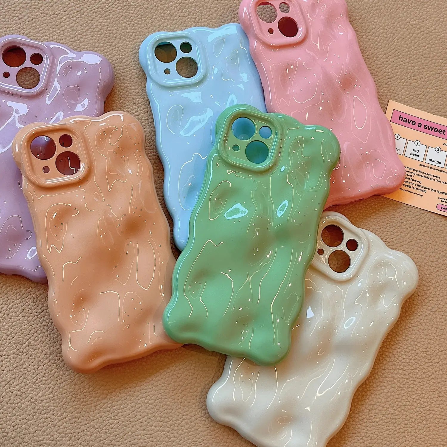 Custodia per telefono glitter in schiuma colorata per iPhone soft shell design scintillante