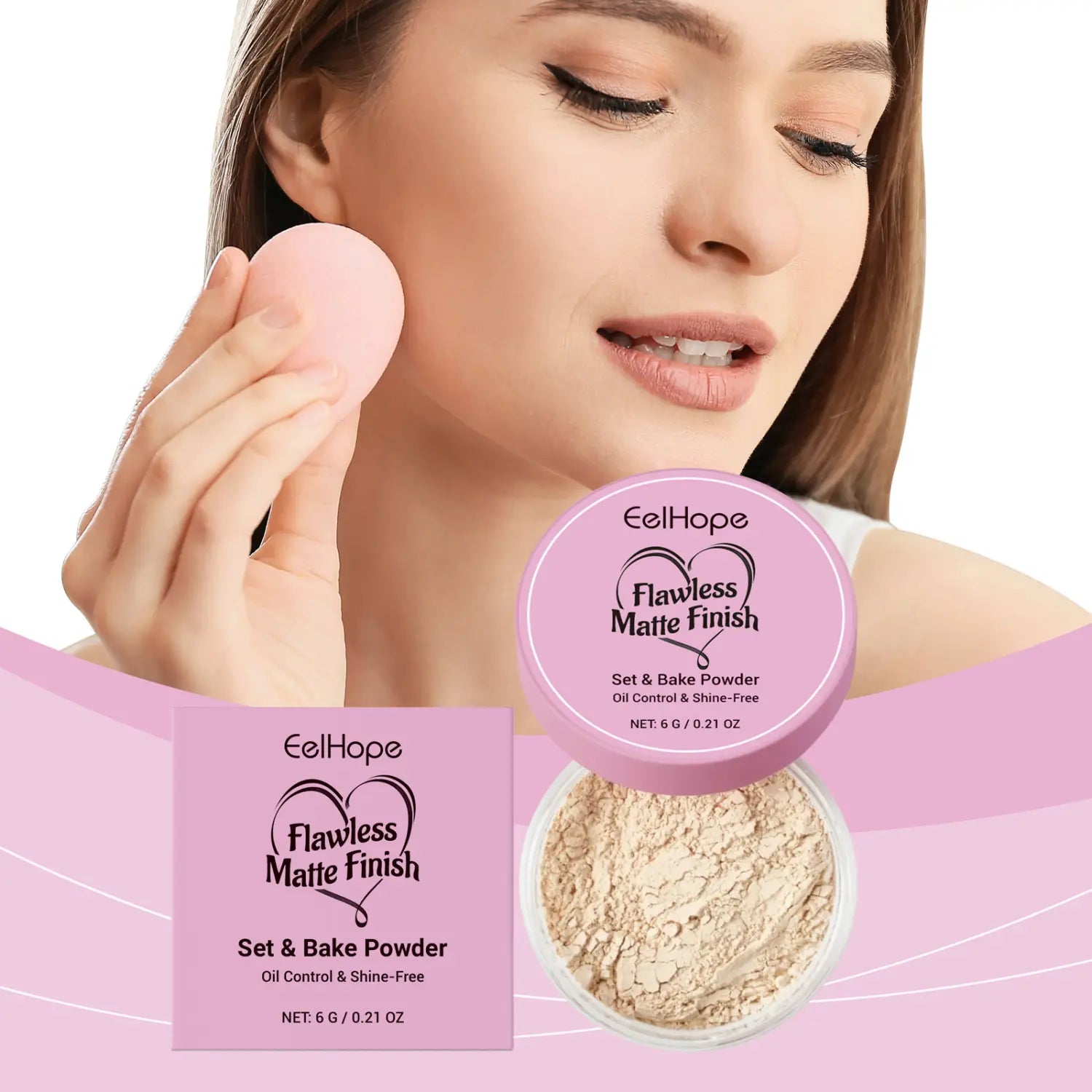 Light Finishing Loose Powder with Hyaluronic Acid and Oil Control Matte