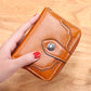 Women’s Retro Wax Leather Zipper Wallet - Wallets That Make Your Money Look Fabulous