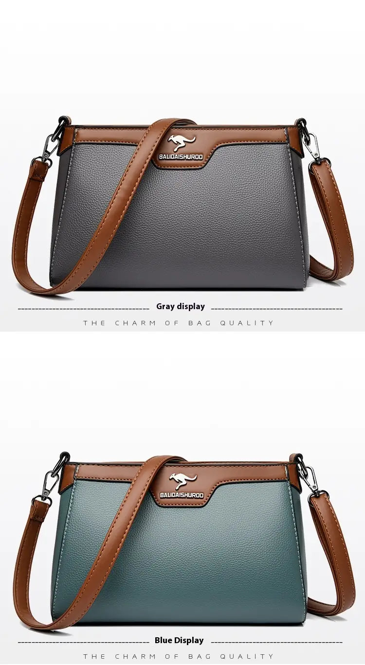 Organisateur de valise de voyage en cuir PU avec plusieurs poches à fermeture éclair