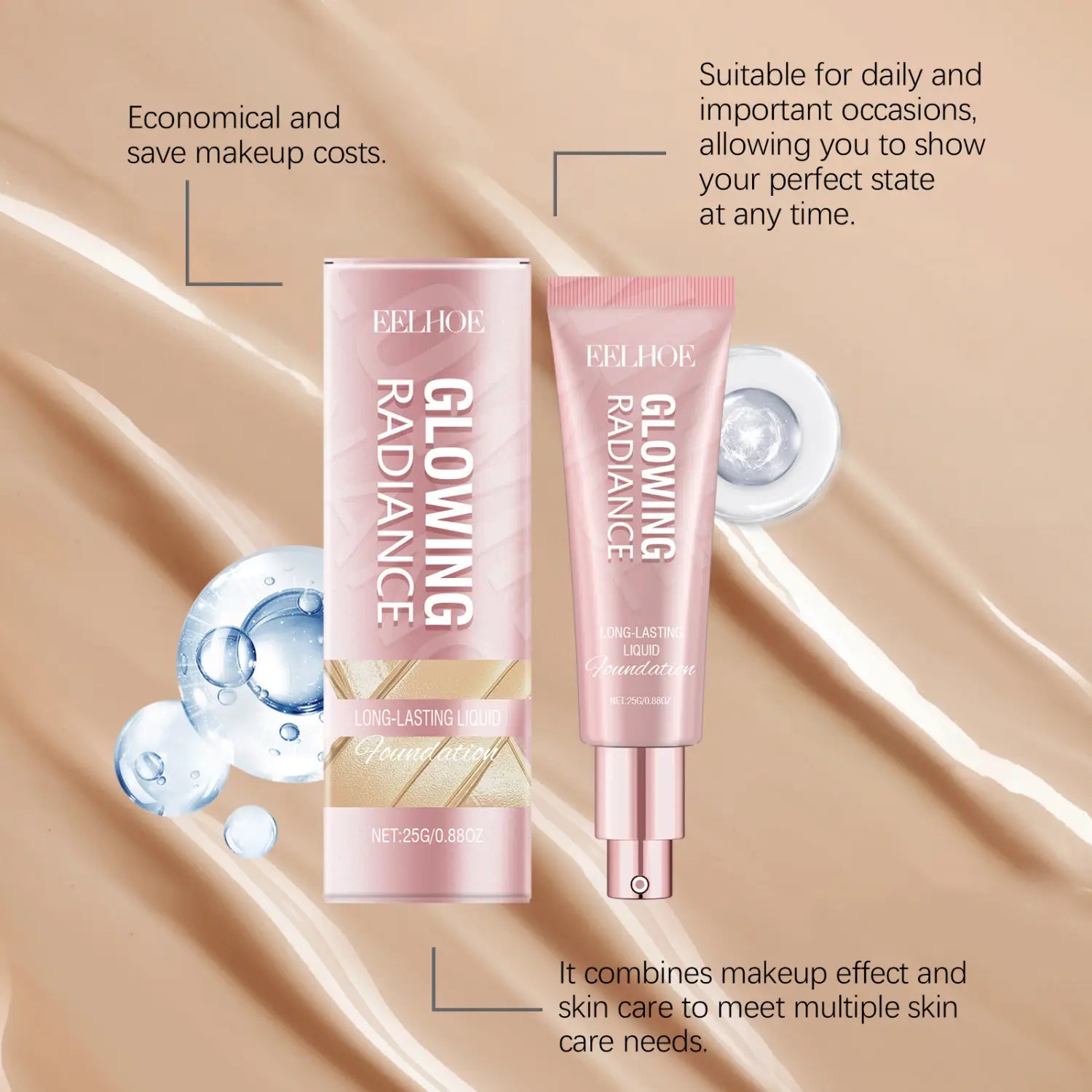 Lightweight Longwear Foundation in Ivory White for United States