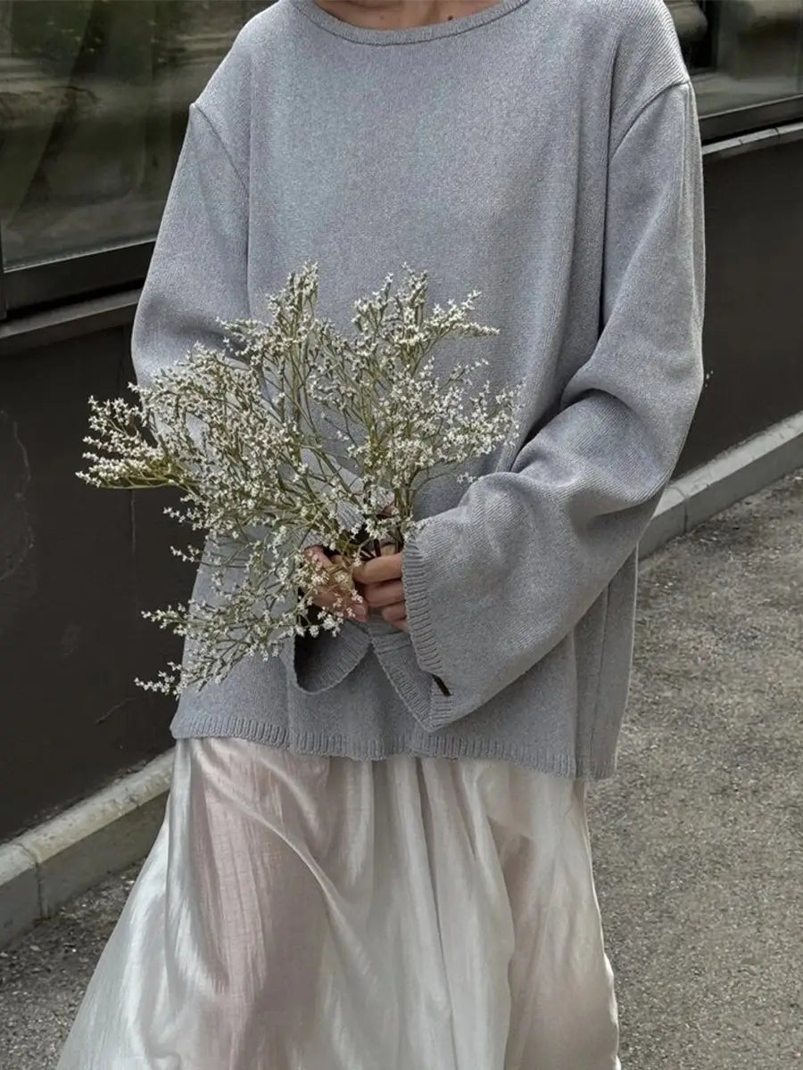 Felpa pullover cotone coreana giapponese Casualmente Fit Fit S M L Dimensioni