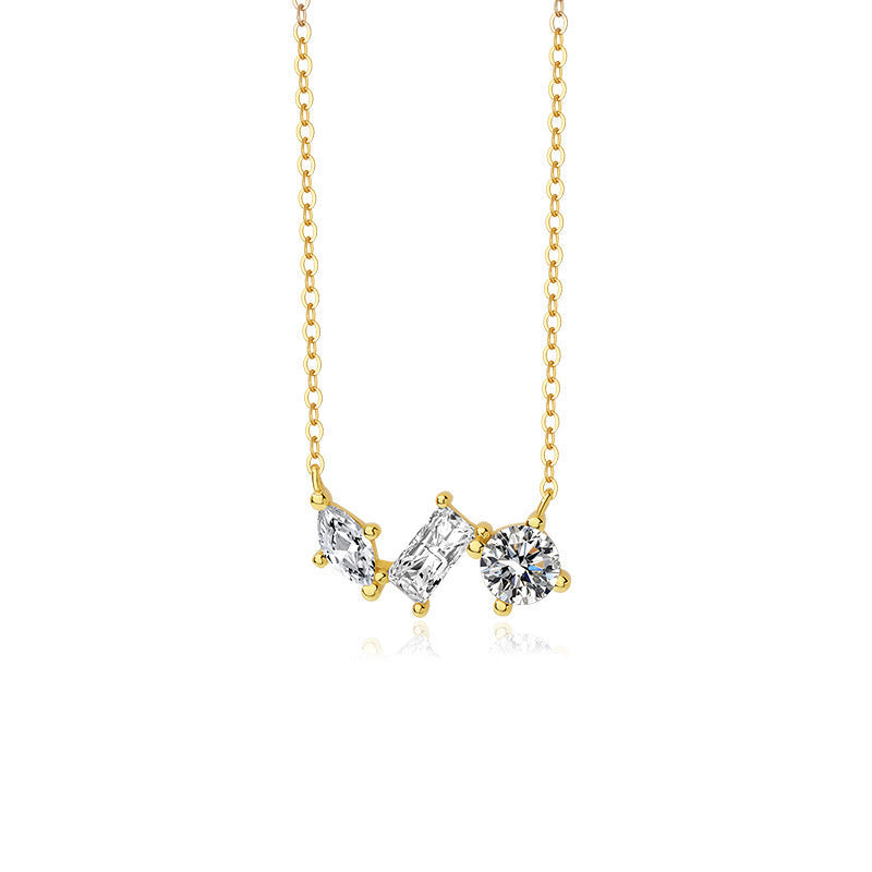 925 Silver Light Luxury Zircon Necklace - Sparkle Like a Star with 925 Silver Zircon Bling