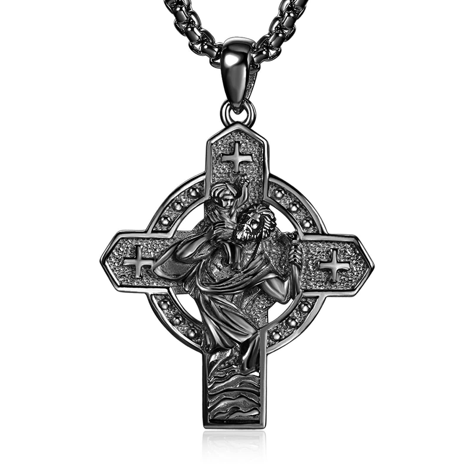 925 Silver St. Christopher Pendant - Protection for Life’s Journeys - St. Christopher Pendant for Journeys