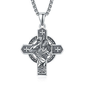 925 Silver St. Christopher Pendant - Protection for Life’s Journeys - St. Christopher Pendant for Journeys