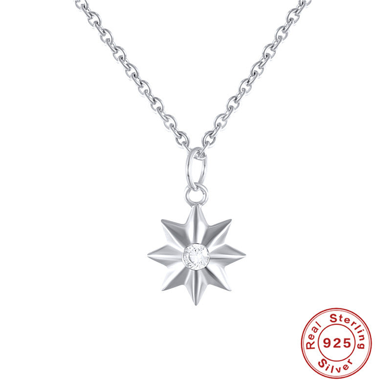 925 Sterling Silver Crystal XINGX Necklace European And American - Shimmer Like a Star with Sterling Silver XINGX