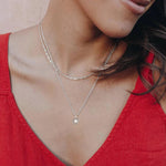 925 Sterling Silver Crystal XINGX Necklace European And American - Shimmer Like a Star with Sterling Silver XINGX