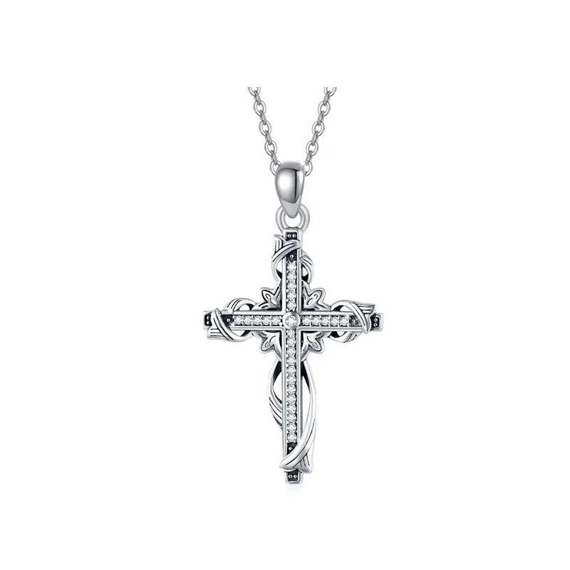 925 Sterling Silver for Women Cross Pendant Cross Jewelry Cross Necklace - Cross Your Heart with This 925 Sterling