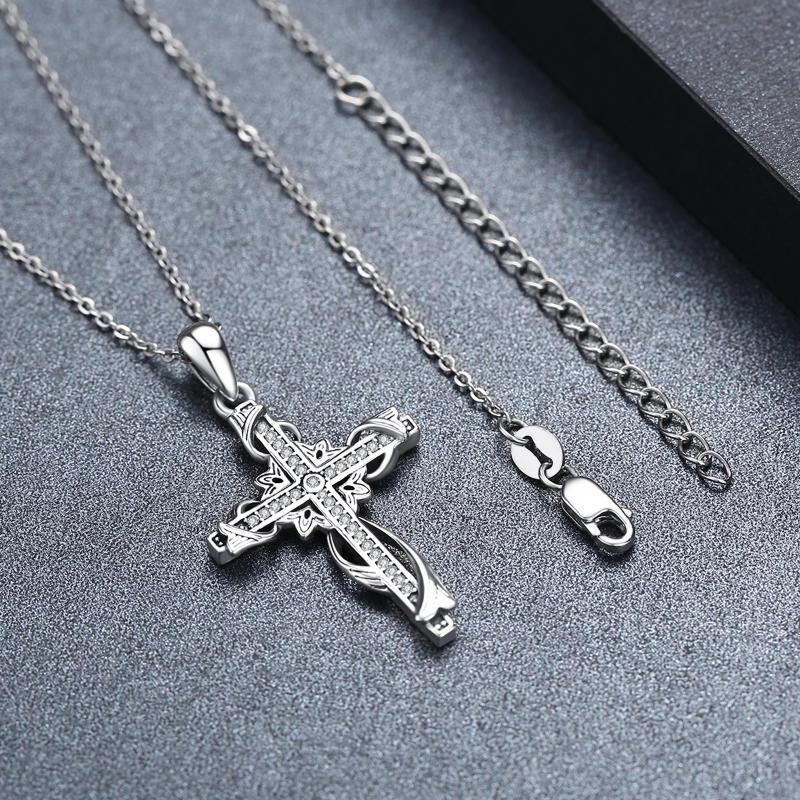 925 Sterling Silver for Women Cross Pendant Cross Jewelry Cross Necklace - Cross Your Heart with This 925 Sterling