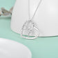 925 Sterling Silver Heart Ballerina Dancer Ballet Dance Pendant Necklace Dance Jewelry Gifts for Women - Ballet Bling