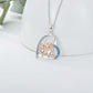 925 Sterling Silver Sister Heart Shape Necklace Always My Sister Forever My Friend - Sister Forever Necklace