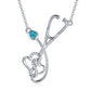 925 Sterling Silver Stethoscope Nurse Necklace - Nurses Rock This 925 Silver Stethoscope Necklace