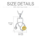 925 Sterling Silver Sunflower Stethoscope Medical Doctor Nurse Student Graduation Pendant Necklace - Sunflower