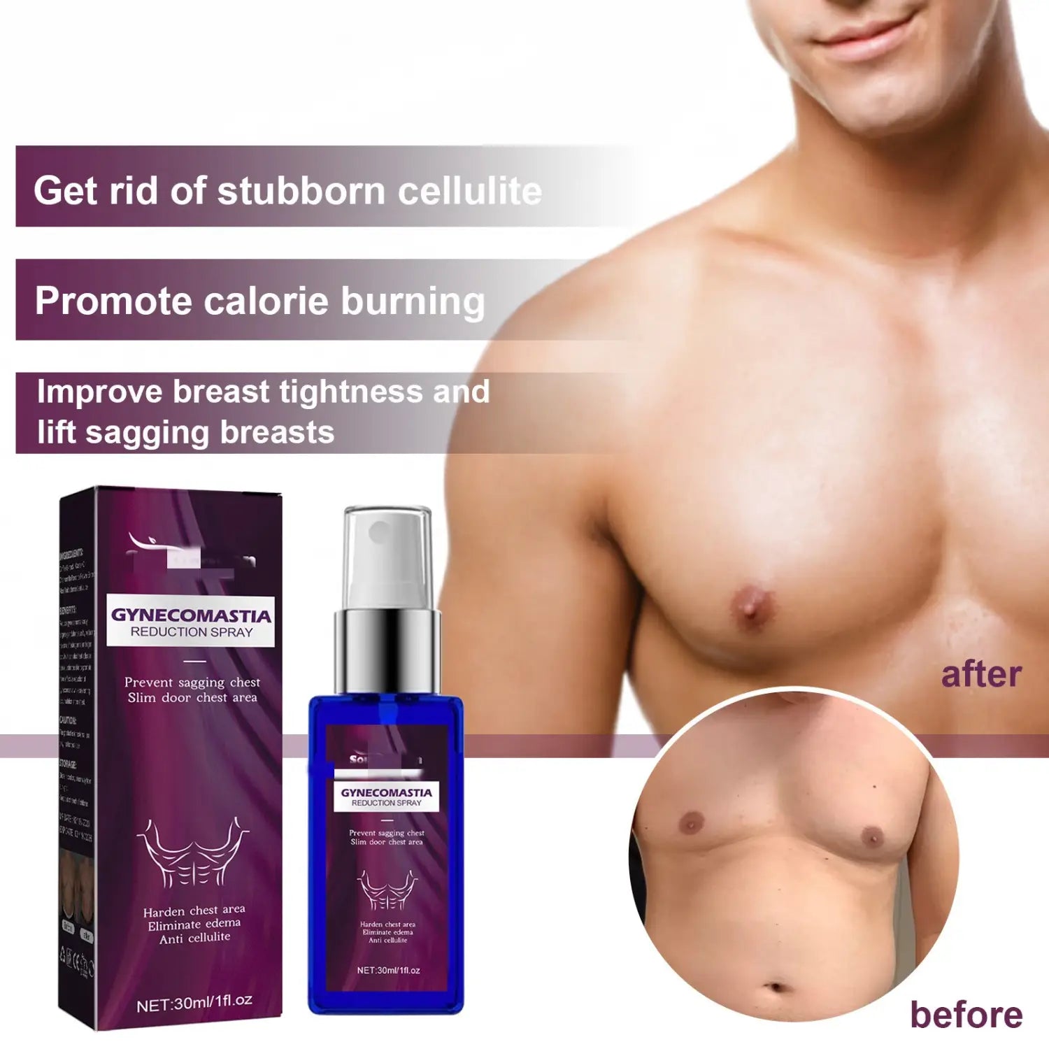 Firming Breast And Chest Muscles Shaping Spray