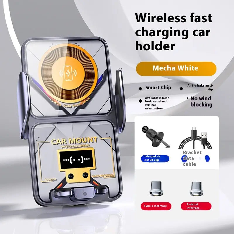 Universal Wireless Charging Car Phone Holder for Smart Navigation Phones