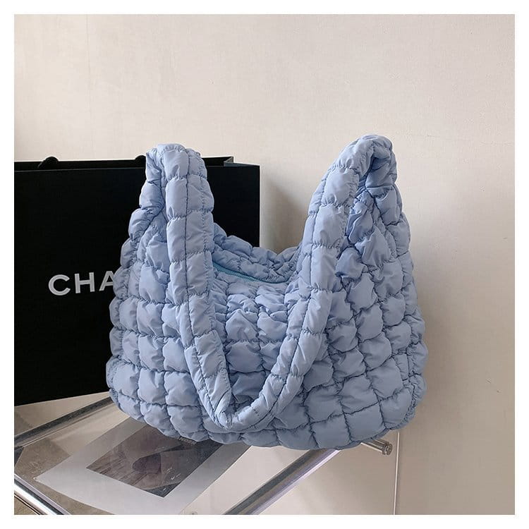 Pleated Cloud Bag Fashion Shoulder Portable Large Polyester Daily Match