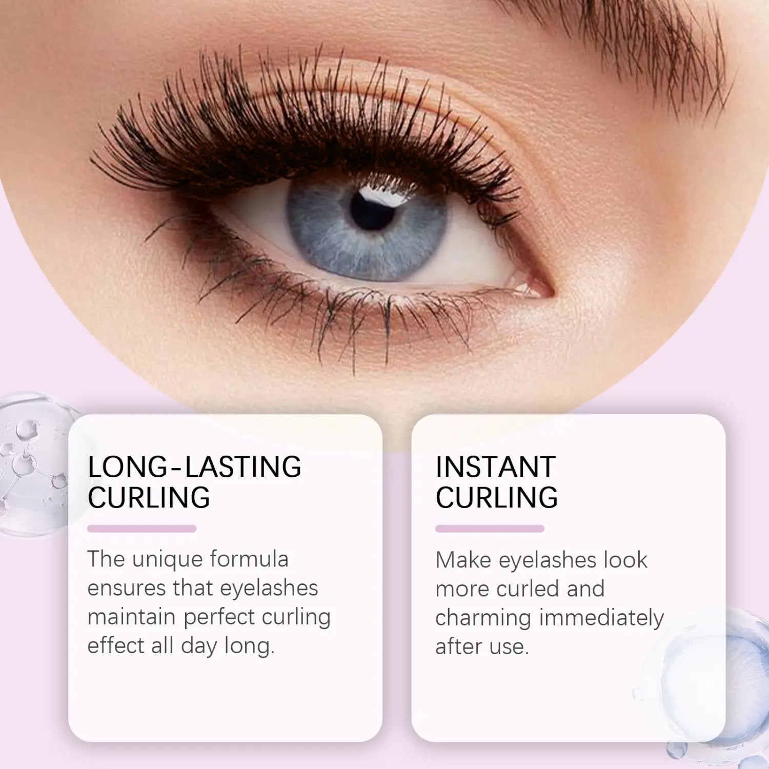 Perie de rimel negru și instrument de pieptene cu ingrediente naturale pentru ochi