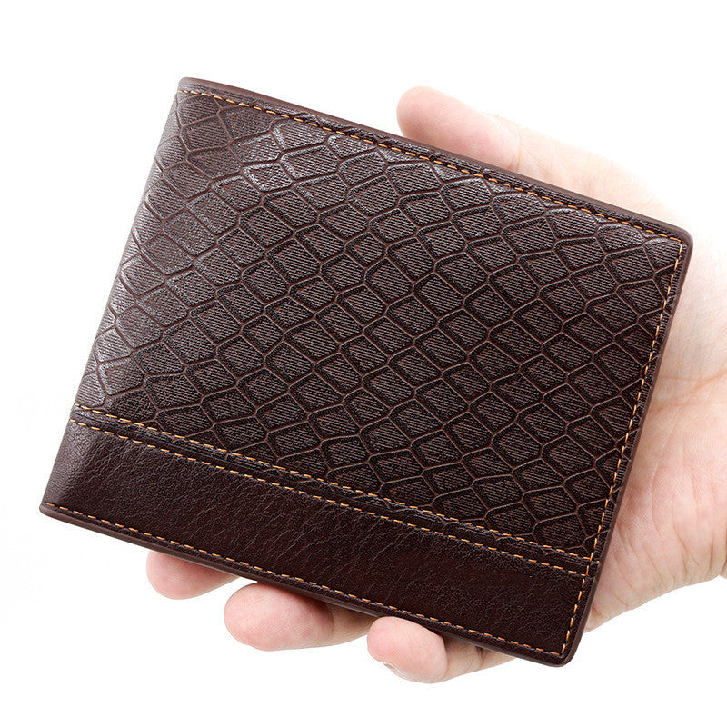 Men’s Fashion Large Capacity Embossed Snake Pattern Wallet - Snakes Don’t Bite Back D2418-1 Wallet in Style