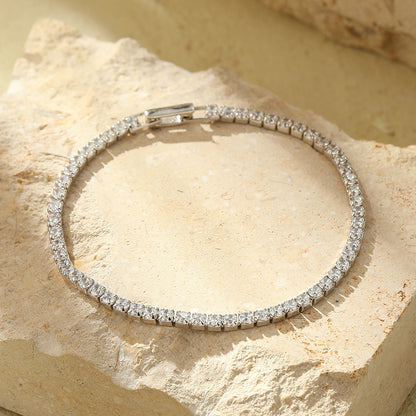 S925 Bracciale di alta qualità per le donne in argento Diamond Full Diamond per le donne