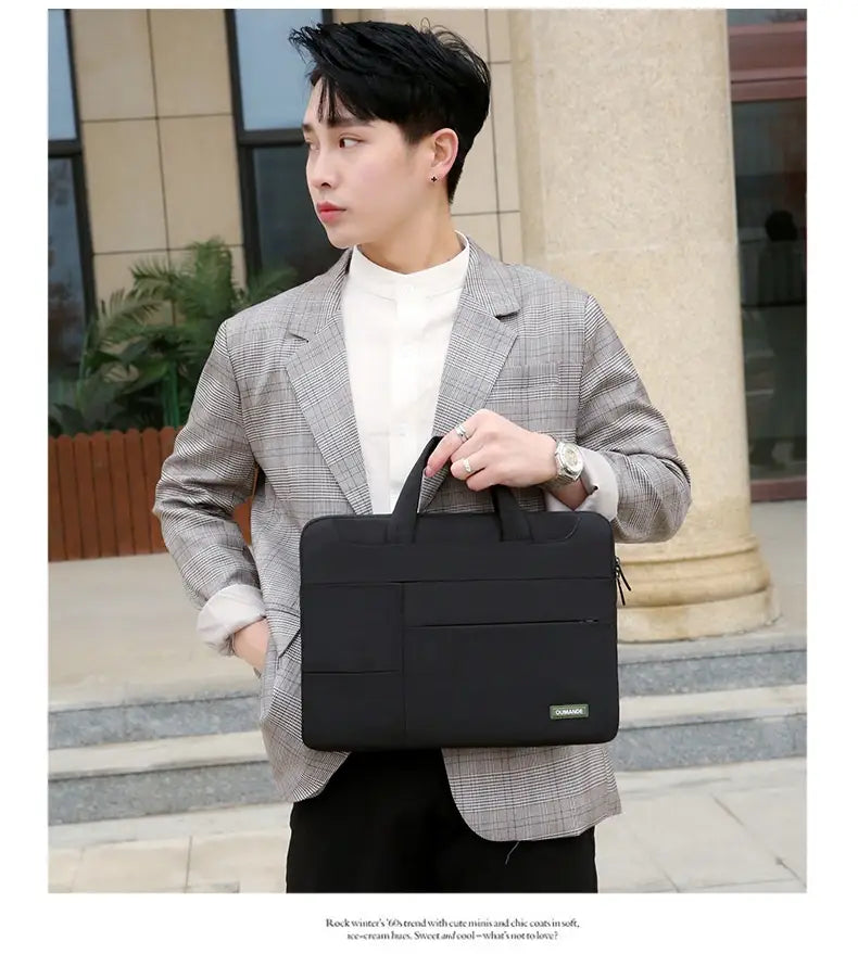 Sleeve ríomhaire glúine Oxford uiscedhíonach 14 15.6 Mála orlach d'fhir agus do mhná