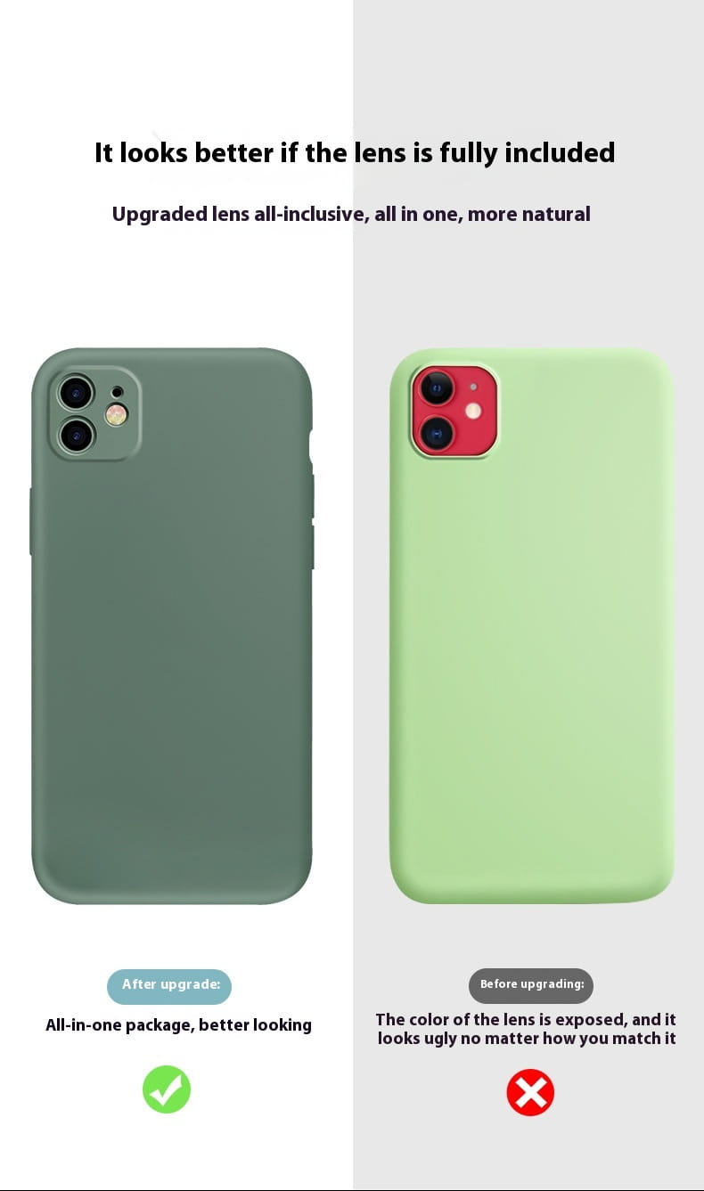 Liquid Silicone Phone Case with Fine Hole Protection in Multiple Colors