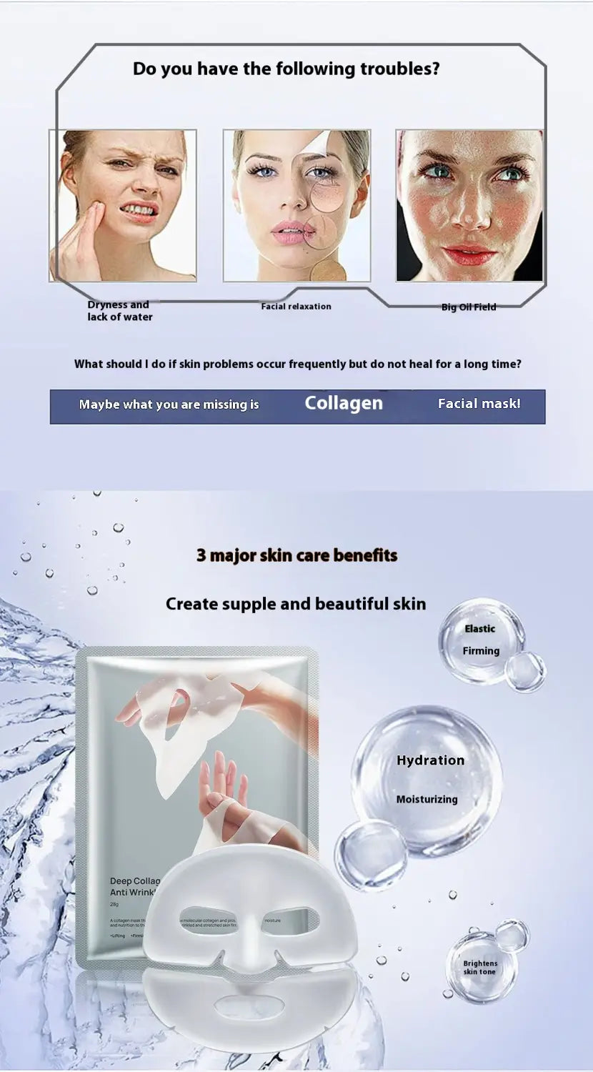 Unisex arcmaszk gél 28ml hidratáló tápláló bőrápolási kezelés