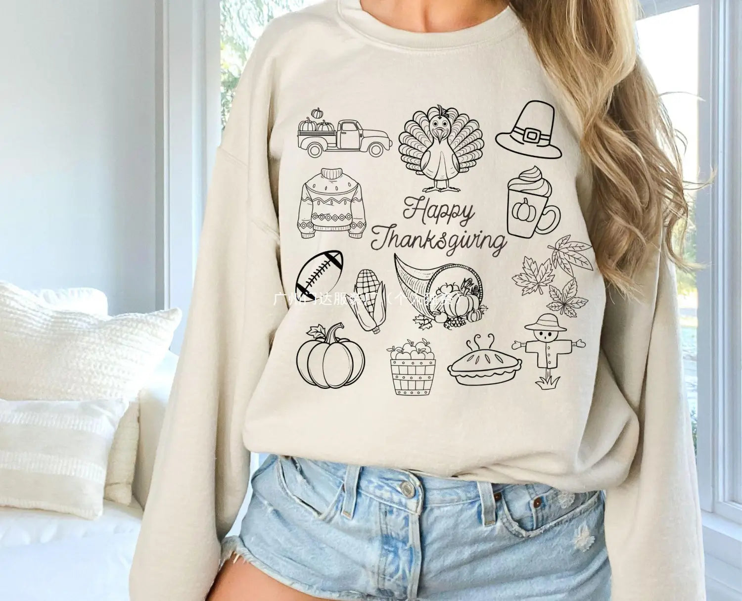 Kawaii Cartoon Pullover Sweatshirt Cotton Japanese Korean Style Unisex S-XXXL