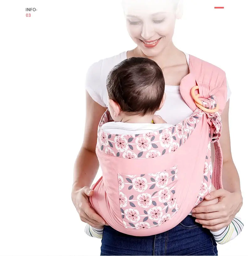 Baby Wrap Carrier Sling Adjustable Infant Comfortable Nursing Cover Soft Breathable Breastfeeding Carrier