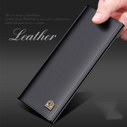 European And American New Wallet Long Soft Leather Men - Wield Luxury with This Soft Leather Wallet for Men