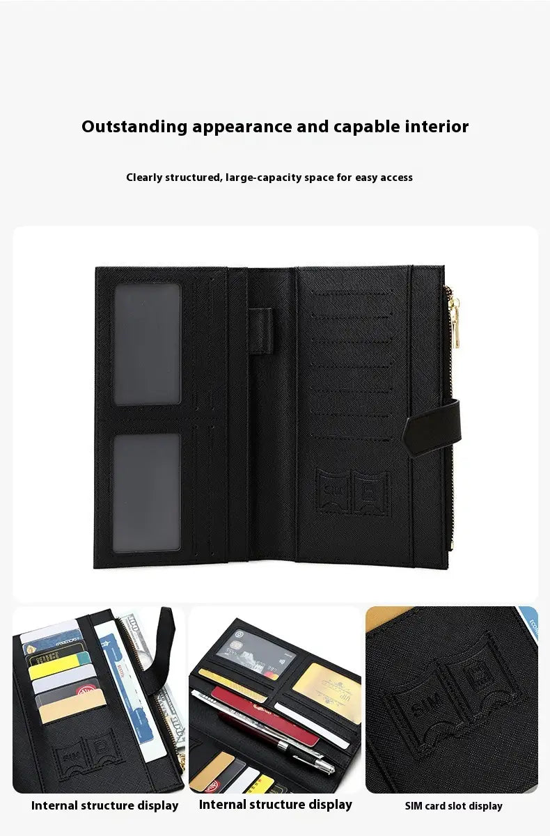 Waterproof Leather Wallet for Men and Women with RFID Blocking Protection