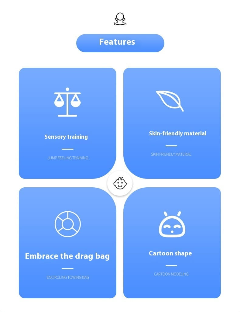 Baby Jumping Chair for Kids Safe Bounce and Play with Cotton Material