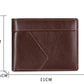 Anti-magnetic Theft Brush Retro Oil Leather Wallet Smooth Touch RFID Business Men Standard Wallet With Photo Window