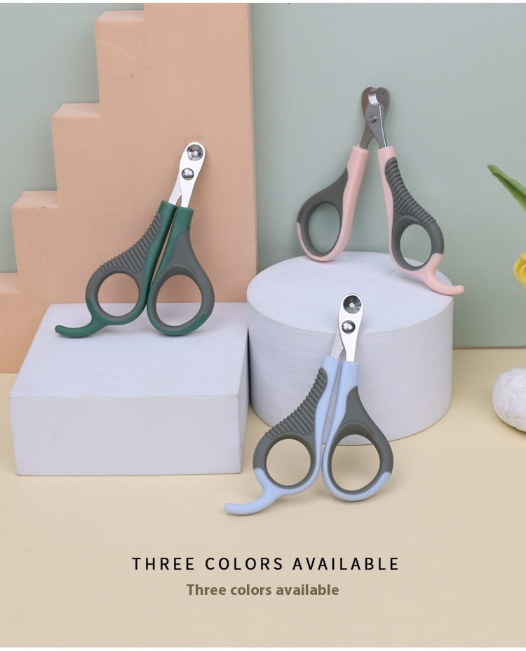 Lemmiklooma küünte klipper koertele ergonoomiline hooldusriist roosa sinise rohelisega