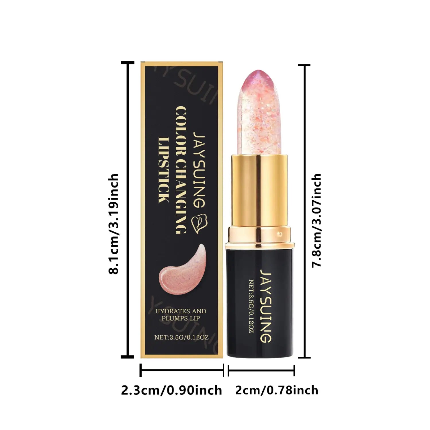 Moisturizing Hyaluronic Acid Lipstick with Vitamin E and Jojoba Oil