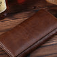 First Layer Leather Wallet Long Vintage Oil Wax - Vintage Leather Wallet for All Wallet Warriors