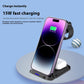 Multifunctional Three-in-one Wireless Charger Electrical Appliance Stand Desktop Vertical 15W Fast Charge Wireless