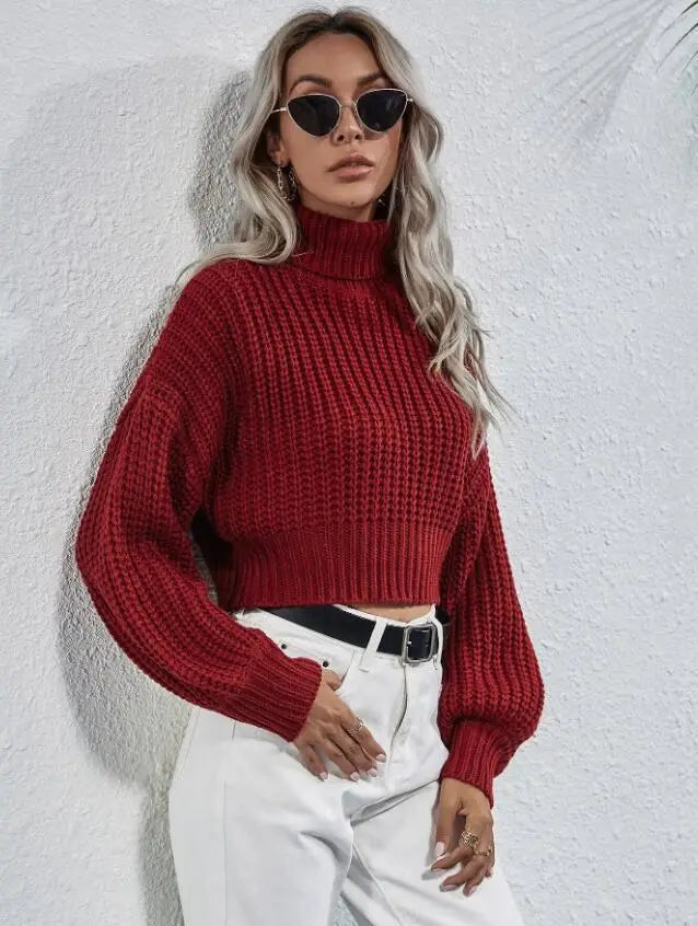 Slank passform akryl genser